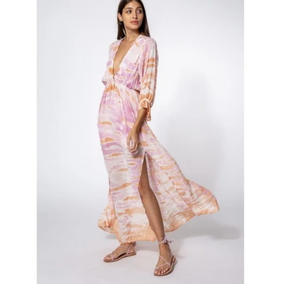 Young Fabulous & Broke | Dresses | Pink Pastel Tie Dye Maxi Dress Young  Fabulous Broke | Poshmark